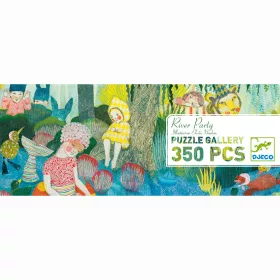 Djeco Művész puzzle - Folyóparti piknik, 350 db-os - River Party, 6–8 év, Többszínű