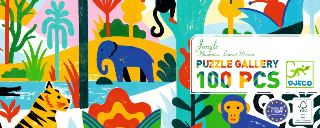 Művész puzzle - Dzsungel, 100 db-os - Jungle – alternatív kép 1