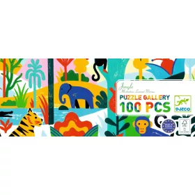 Djeco Művész puzzle - Dzsungel, 100 db-os - Jungle, 6–8 év, Többszínű