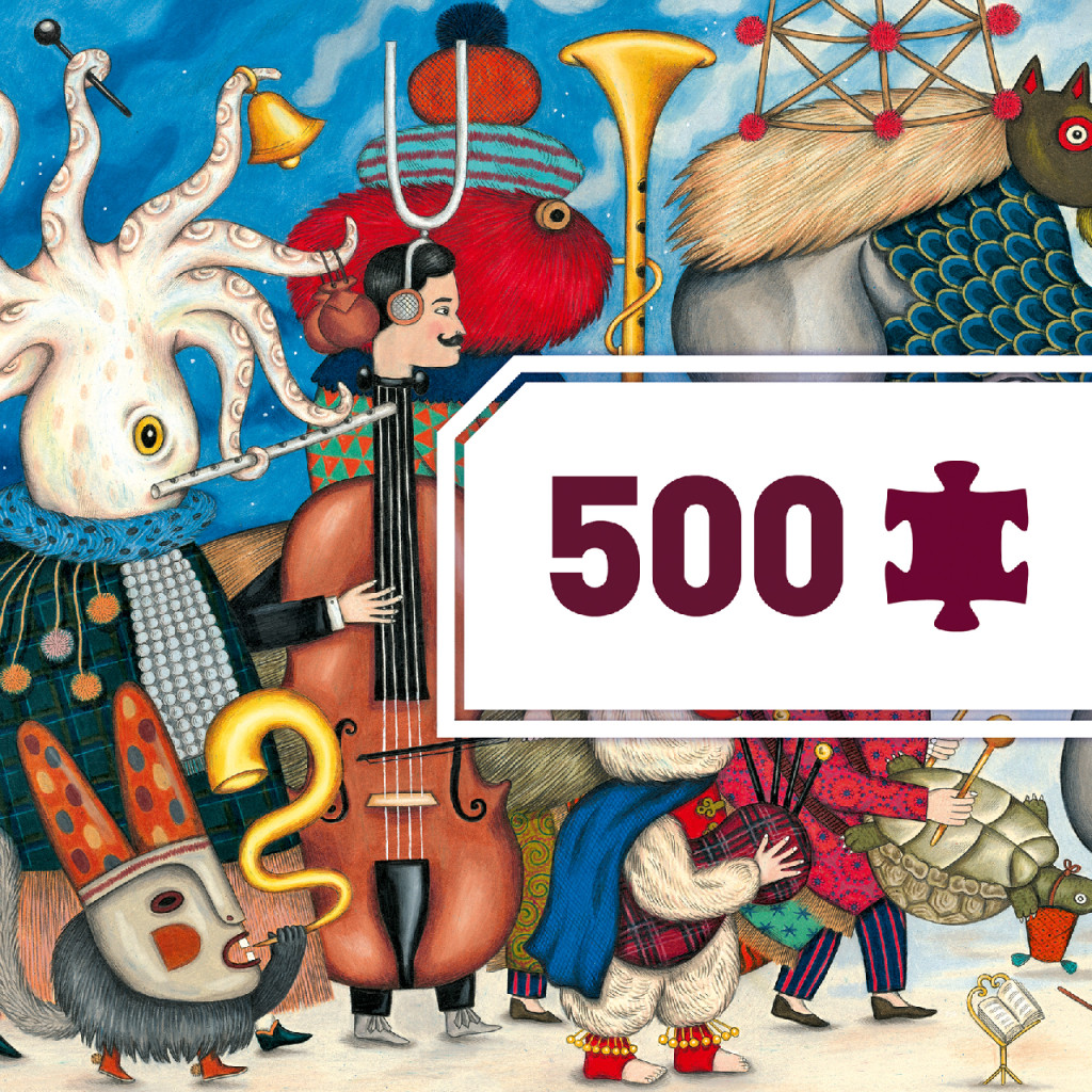 Művész puzzle - Fantasztikus zenekar, 500 db-os - Fantasy Orchestra – alternatív kép 3
