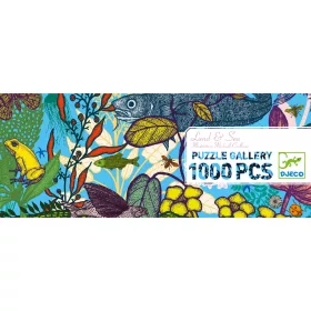 Djeco Művész puzzle - Föld és tenger, 1000 db-os - Land and Sea, 12–15 év, Többszínű