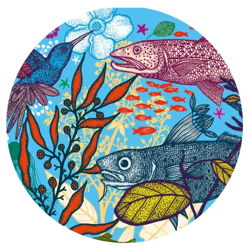 Djeco Művész puzzle - Föld és tenger, 1000 db-os - Land and Sea, 12–15 év, Többszínű