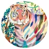 Djeco Művész puzzle - Szivárványos tigrisek, 1000 db-os - Rainbow Tigers, 12–15 év, Többszínű