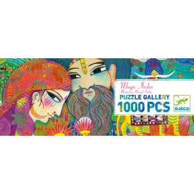 Djeco Művész puzzle - Varázslatos India, 1000 db-os - Magic India, 12–15 év, Többszínű