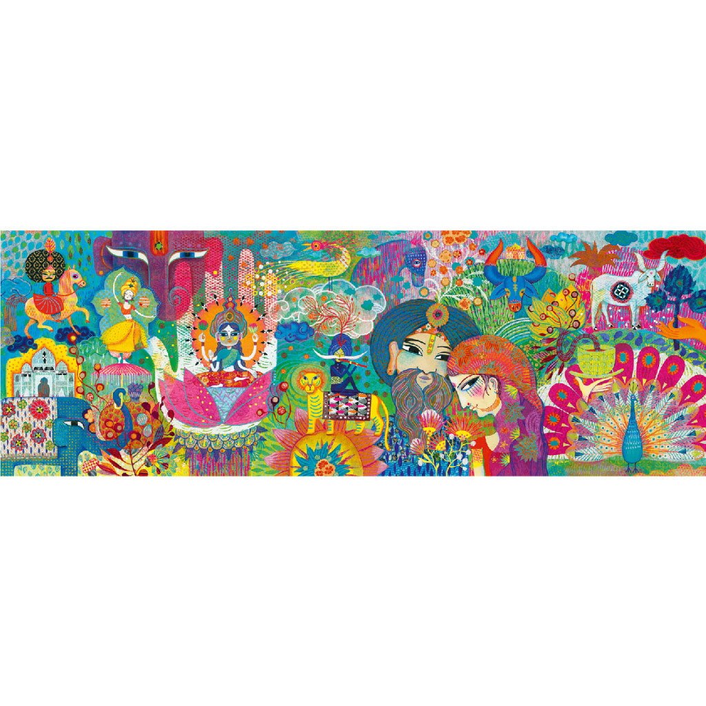 Művész puzzle - Varázslatos India, 1000 db-os - Magic India – alternatív kép 2