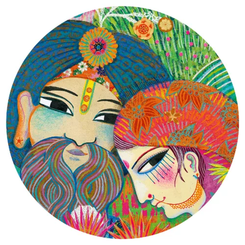 Djeco Művész puzzle - Varázslatos India, 1000 db-os - Magic India, 12–15 év, Többszínű