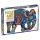 Djeco Művészeti puzzle - Elefánt, 150 db-os - Elephant, 6–8 év, Többszínű
