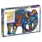Djeco Művészeti puzzle - Elefánt, 150 db-os - Elephant, 6–8 év, Többszínű