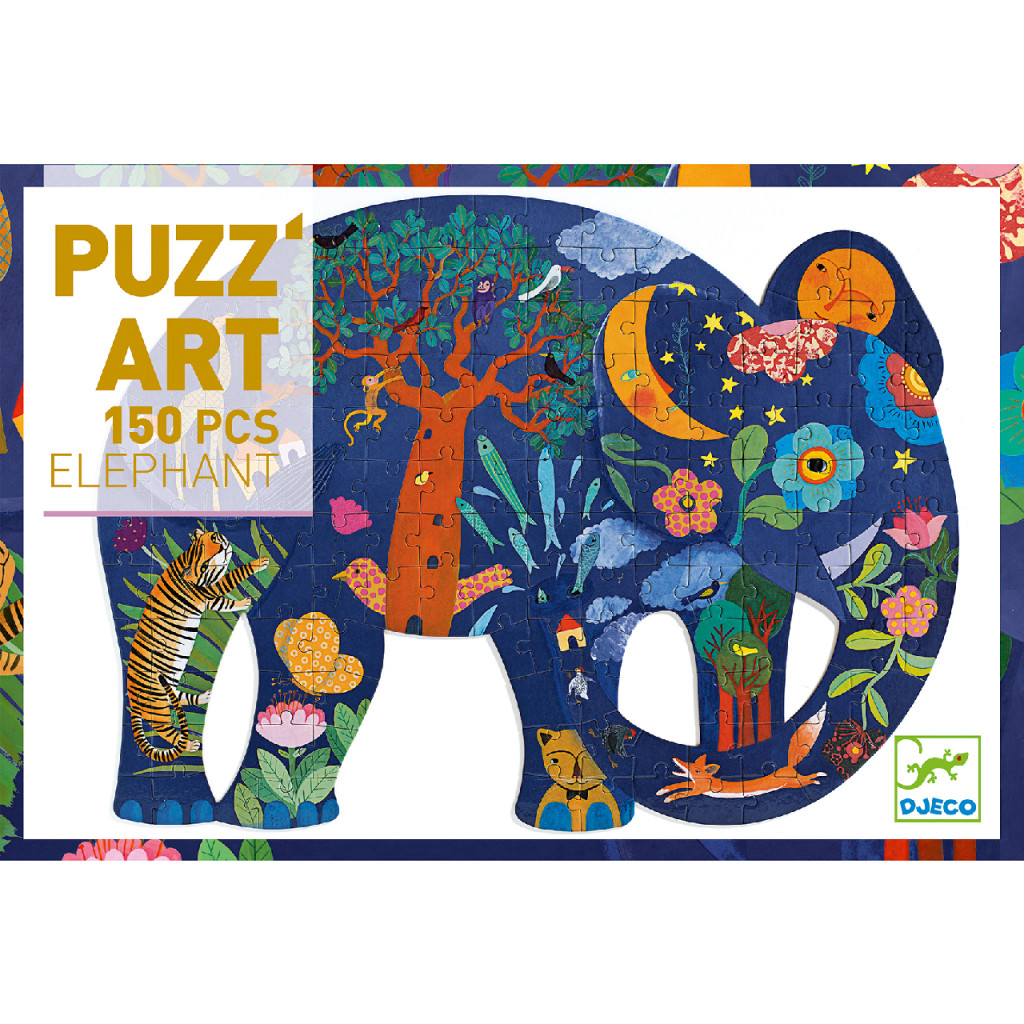 Művészeti puzzle - Elefánt, 150 db-os - Elephant – alternatív kép 1