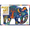Djeco Művészeti puzzle - Elefánt, 150 db-os - Elephant, 6–8 év, Többszínű