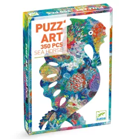 Djeco Művészeti puzzle - Tengericsikó, 350 db-os - See Horse, 6–8 év, Többszínű