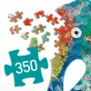 Djeco Művészeti puzzle - Tengericsikó, 350 db-os - See Horse, 6–8 év, Többszínű