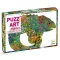 Djeco Művészeti puzzle - Kameleon, 150 db-os - Chameleon, 6–8 év, Többszínű