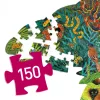 Djeco Művészeti puzzle - Kameleon, 150 db-os - Chameleon, 6–8 év, Többszínű