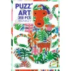 Djeco Művészeti puzzle - Majom, 350 db-os - Monkey, 6–8 év, Többszínű