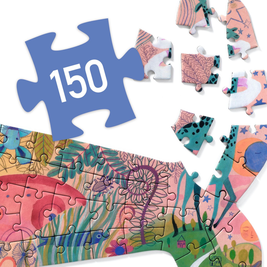 Művészeti puzzle - Bálna, 150 db-os - Whale – alternatív kép 1