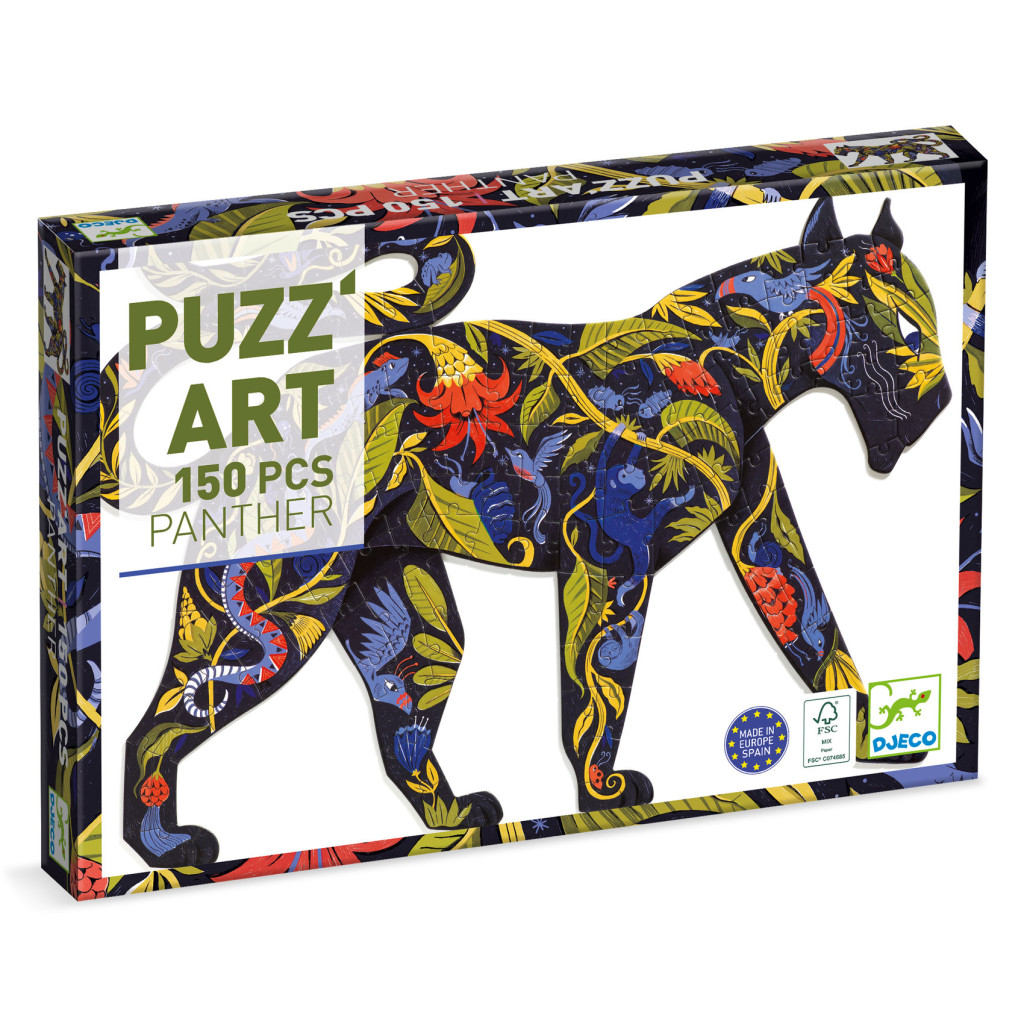 Művész puzzle - Fekete párduc, 150 db-os - Panther – fő nézet