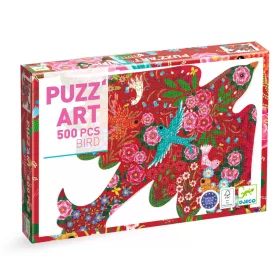 Djeco Művész puzzle - Madár, 500 db-os - Bird, 12–15 év, Többszínű