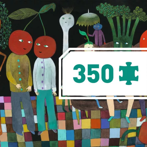 Djeco Művész puzzle - Padlizsán lecsó, 350 db-os - Caponata, 6–8 év, Többszínű