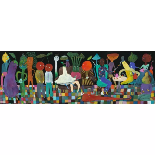 Djeco Művész puzzle - Padlizsán lecsó, 350 db-os - Caponata, 6–8 év, Többszínű