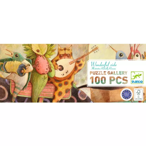 Óriás puzzle - Csodálatos utazás, 100 db-os - Wonderful ride