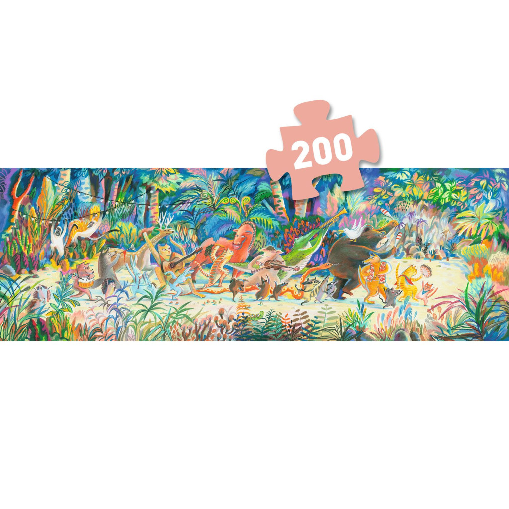 Művész puzzle - Erdei zenekar, 200 db-os - Woods music Band – alternatív kép 2