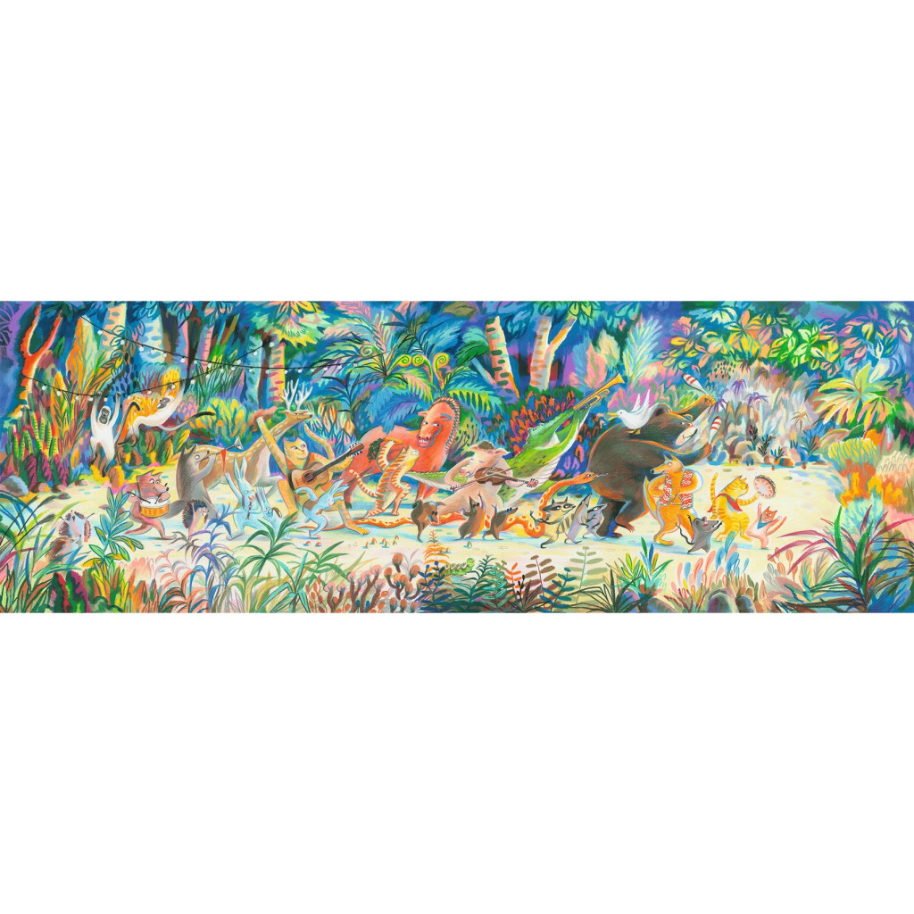 Művész puzzle - Erdei zenekar, 200 db-os - Woods music Band – alternatív kép 3