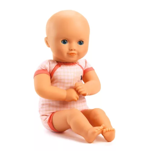 Djeco Játékbaba - Alba, sötétkék szemű, 32 cm - Alba dark blue eyes, 0–2 év, Vegyes anyag
