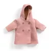 Djeco Játékbaba ruha - Kapucnis kabát - Hooded coat, 0–2 év, Többszínű