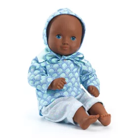 Djeco Játékbaba - Wasabi, sötétkék szemű, 32 cm - Wasabi dark blue eyes, 0–2 év, Vegyes anyag