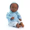 Djeco Játékbaba - Wasabi, sötétkék szemű, 32 cm - Wasabi dark blue eyes, 0–2 év, Vegyes anyag