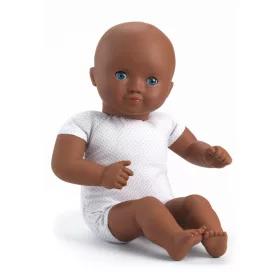 Djeco Játékbaba - Wasabi, sötétkék szemű, 32 cm - Wasabi dark blue eyes, 0–2 év, Vegyes anyag
