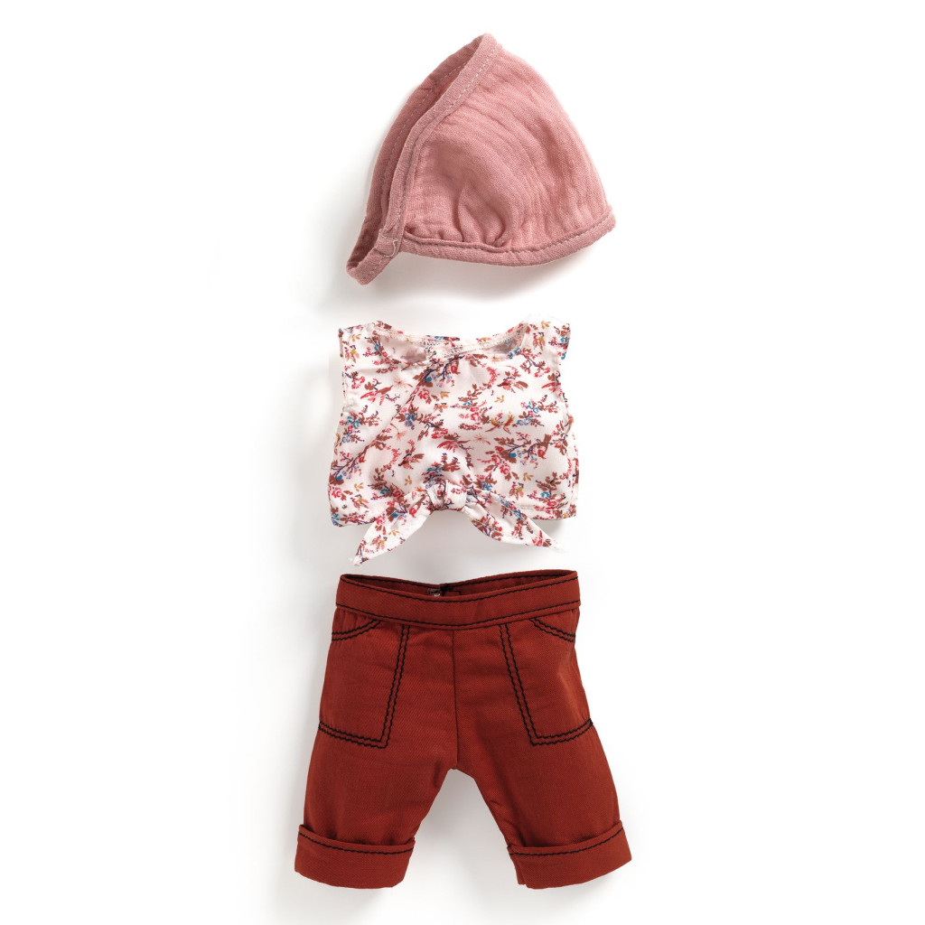 Játékbaba kiegészítő, babaruha - Bordó - Outfit Burgundy – fő nézet