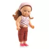 Djeco Játékbaba kiegészítő, babaruha - Bordó - Outfit Burgundy, 0–2 év, Többszínű