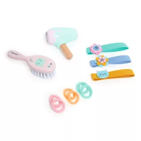 Djeco Játékbaba kiegészítő, szépítkezés - Baba fodrászkészlet - Hairdressing set, 0–2 év, Többszínű
