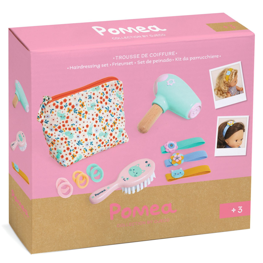 Játékbaba kiegészítő, szépítkezés - Baba fodrászkészlet - Hairdressing set – alternatív kép 3
