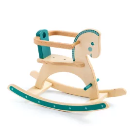 Djeco Játékbaba kiegészítő, bababútor - Baba hintalova - Rocking horse, 0–2 év, Többszínű