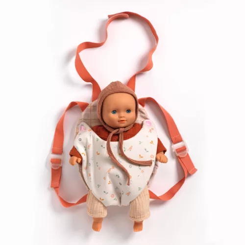 Djeco Babahordozó - Levendula - Baby carrier Lavender, 0–2 év, Többszínű