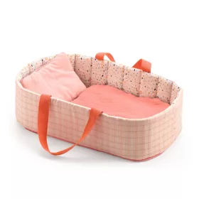 Djeco Mózeskosár - Halvány rózsaszín - Bassinet Pink Lines, 3–5 év, Vegyes anyag