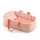 Djeco Mózeskosár - Halvány rózsaszín - Bassinet Pink Lines, 3–5 év, Vegyes anyag