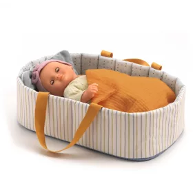 Djeco Mózeskosár - Kékeske - Bassinet Blue Lines, 3–5 év, Vegyes anyag