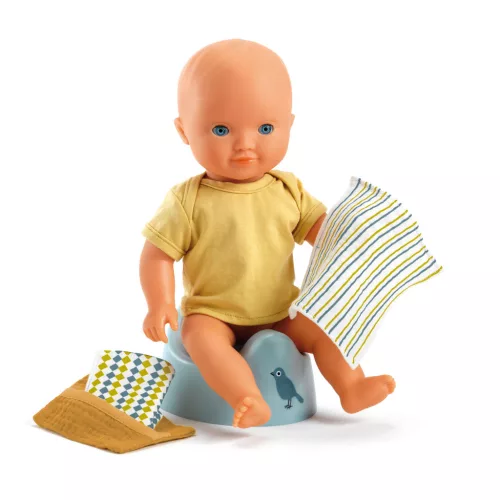 Djeco Baba Bili - Bébitrón - Potty & Wipes, 0–2 év, Többszínű