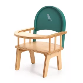 Djeco Babaetetés - Etetőszék játékbabáknak - Baby chair, 0–2 év, Többszínű