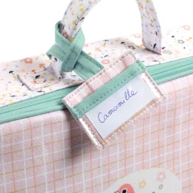 Djeco Bababőrönd - Világos kockás - Suitcase, 0–2 év, Többszínű