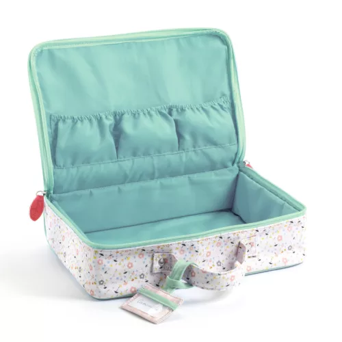 Djeco Bababőrönd - Világos kockás - Suitcase, 0–2 év, Többszínű