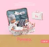 Djeco Játékbaba kiegészítőkkel - Vani bőröndje - Vanille's suitcase, 0–2 év, Többszínű