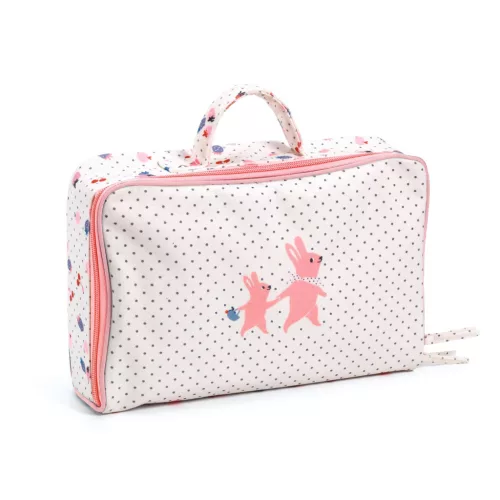 Djeco Játékbaba kiegészítőkkel - Cseri bőröndje - Cerise's suitcase, 0–2 év, Többszínű