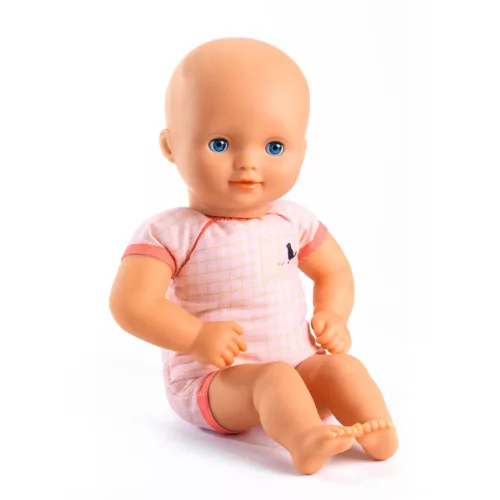 Djeco Játékbaba - Lila Dália, 32 cm - Dalhia Purple, 0–2 év, Vegyes anyag