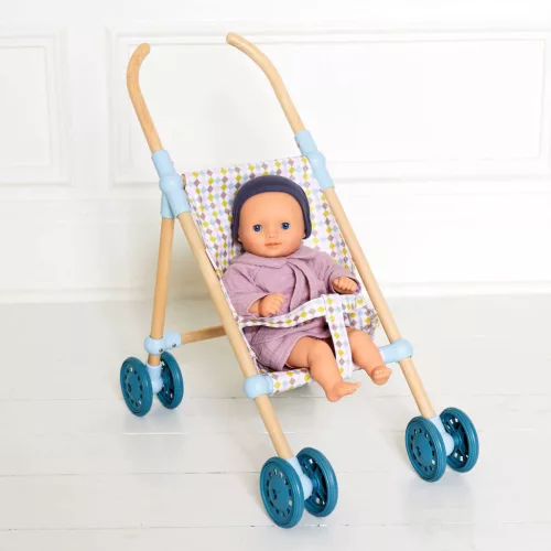 Djeco Játékbaba - Lila Dália, 32 cm - Dalhia Purple, 0–2 év, Vegyes anyag