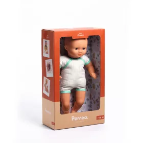 Djeco Játékbaba - Zöldike, 32 cm - Green, 0–2 év, Vegyes anyag